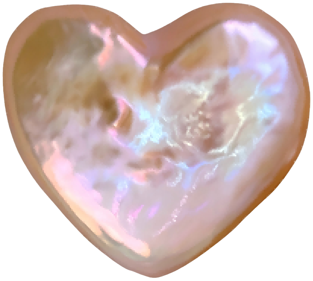 U0702 Pink Heart Freshwater Pearl