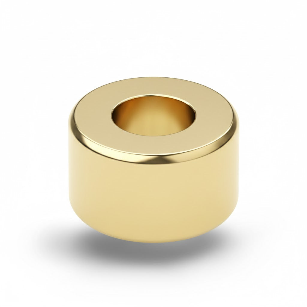 M2302 Wheel-Shaped Bead Gold