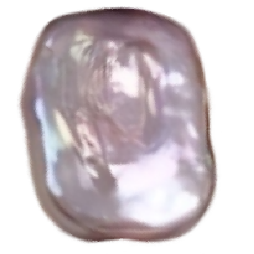 U1103 Purple Baroque Square Freshwater Pearl