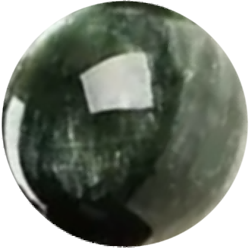 G0307 Deep Green Seraphinite Round Beads