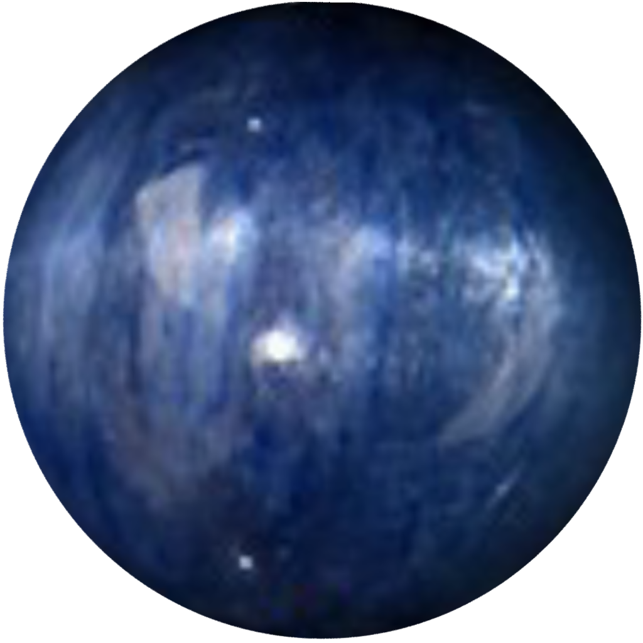 G0128 Natural Cat’s Eye Kyanite Blue Round Beads