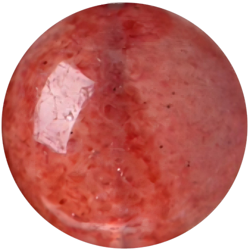 C0118 Crystal red strawberry round beads