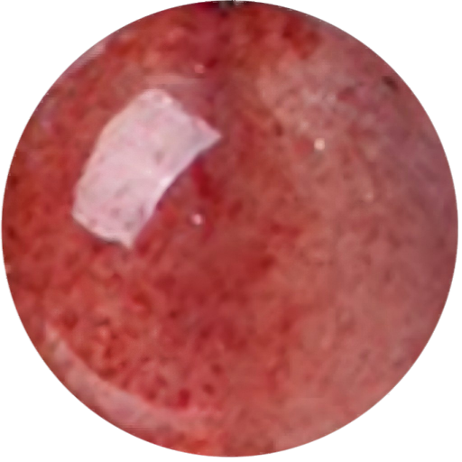 C0118 Crystal red strawberry round beads