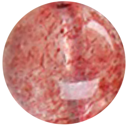 C0117 Crystal light red strawberry round beads