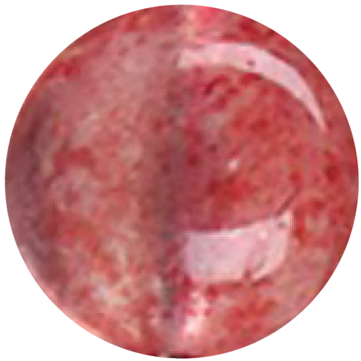 C0117 Crystal light red strawberry round beads