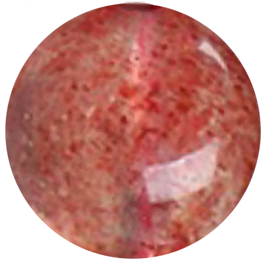 C0117 Crystal light red strawberry round beads