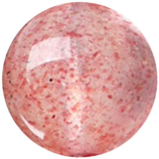 C0116 Crystal pink strawberry round beads
