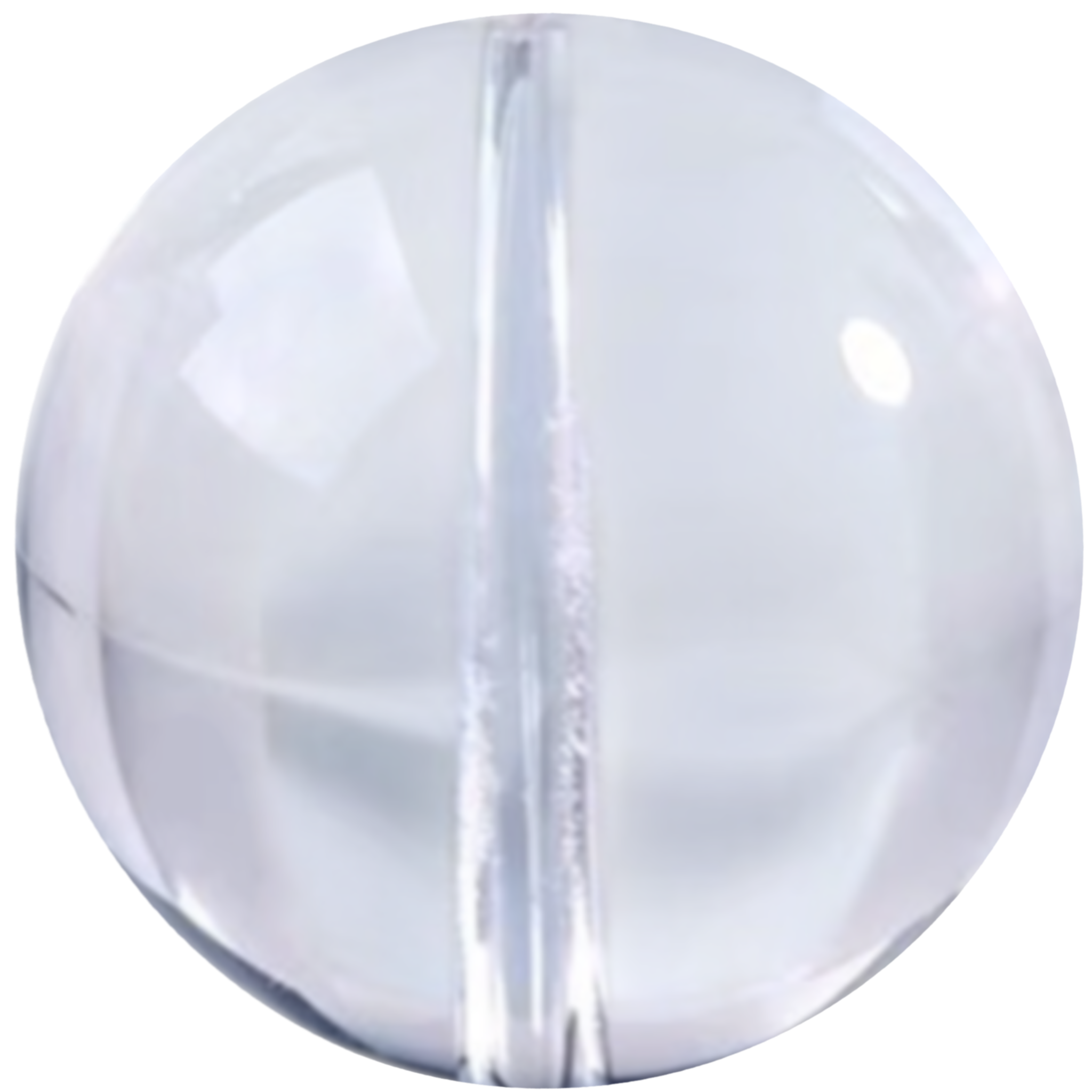 C0103 Natural crystal almost clear white round reads