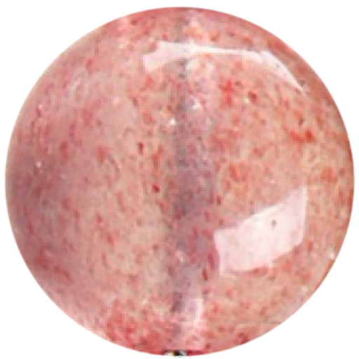 C0116 Crystal pink strawberry round beads
