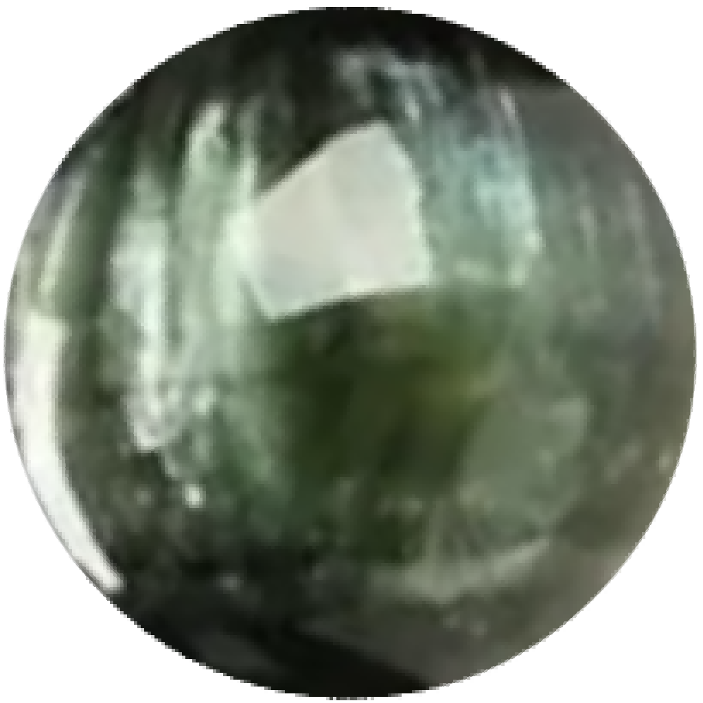 G0307 Deep Green Seraphinite Round Beads