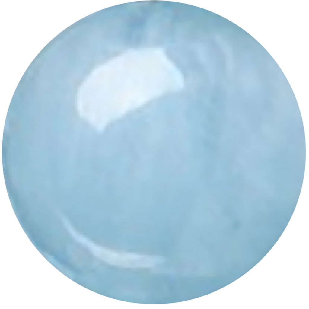 C0110 Natural crystal light blue round beads