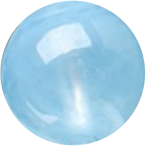 C0110 Natural crystal light blue round beads