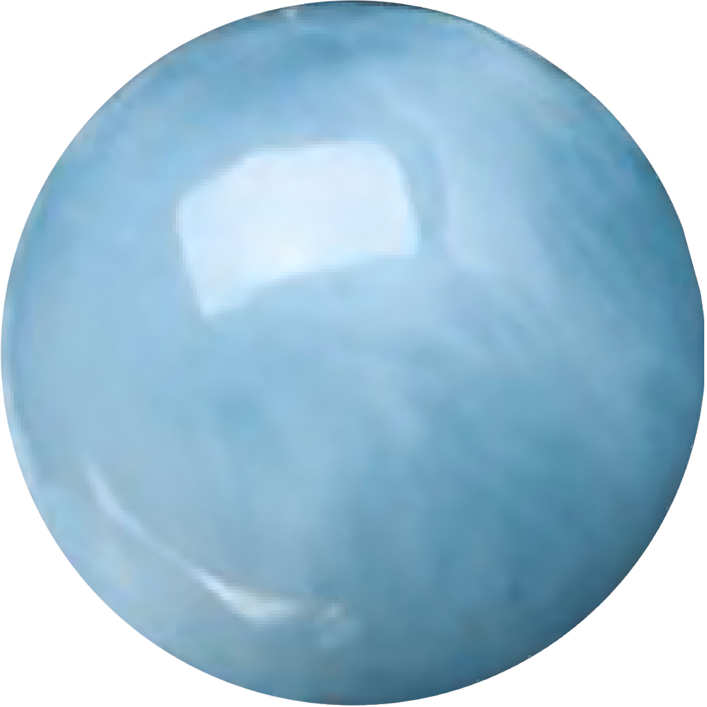 C0110 Natural crystal light blue round beads