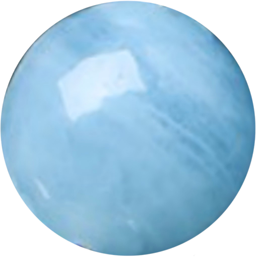 C0110 Natural crystal light blue round beads