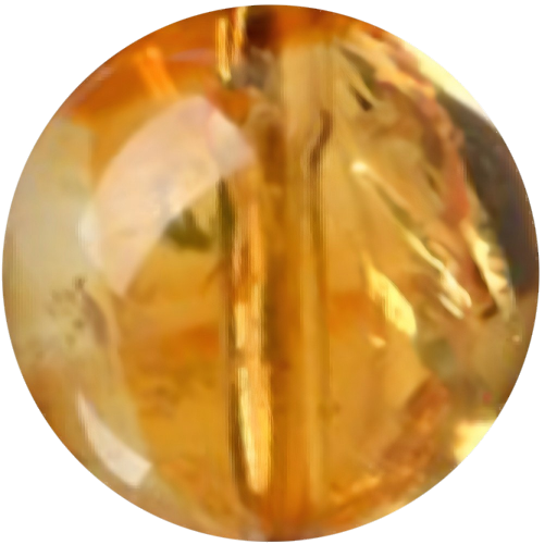 C0119 Natural Deep Yellow Brazilian Citrine Quartz round beads