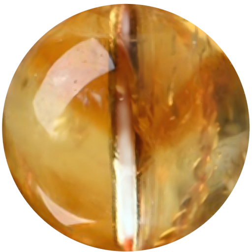 C0119 Natural Deep Yellow Brazilian Citrine Quartz round beads