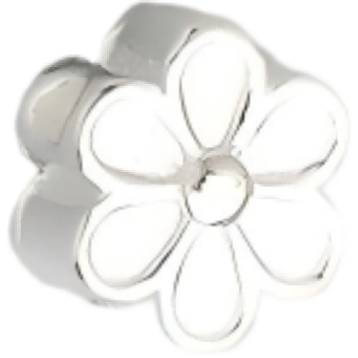 M0401 Sterling Silver Flower Silver Spacer Bead
