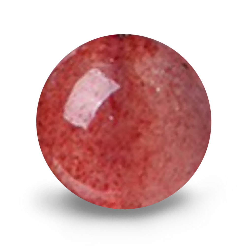 C0118 Crystal red strawberry round beads