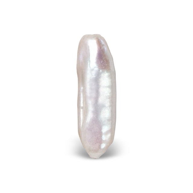 P0202 White Biwa Freshwater Pearl