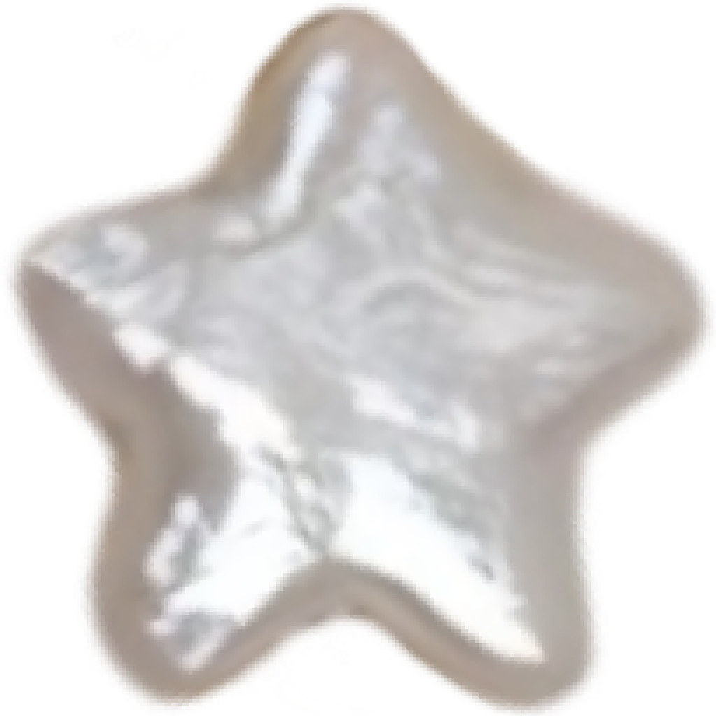 U0901 White Pentagram Star Baroque Freshwater Pearl