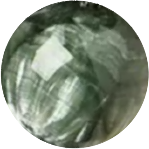 G0307 Deep Green Seraphinite Round Beads