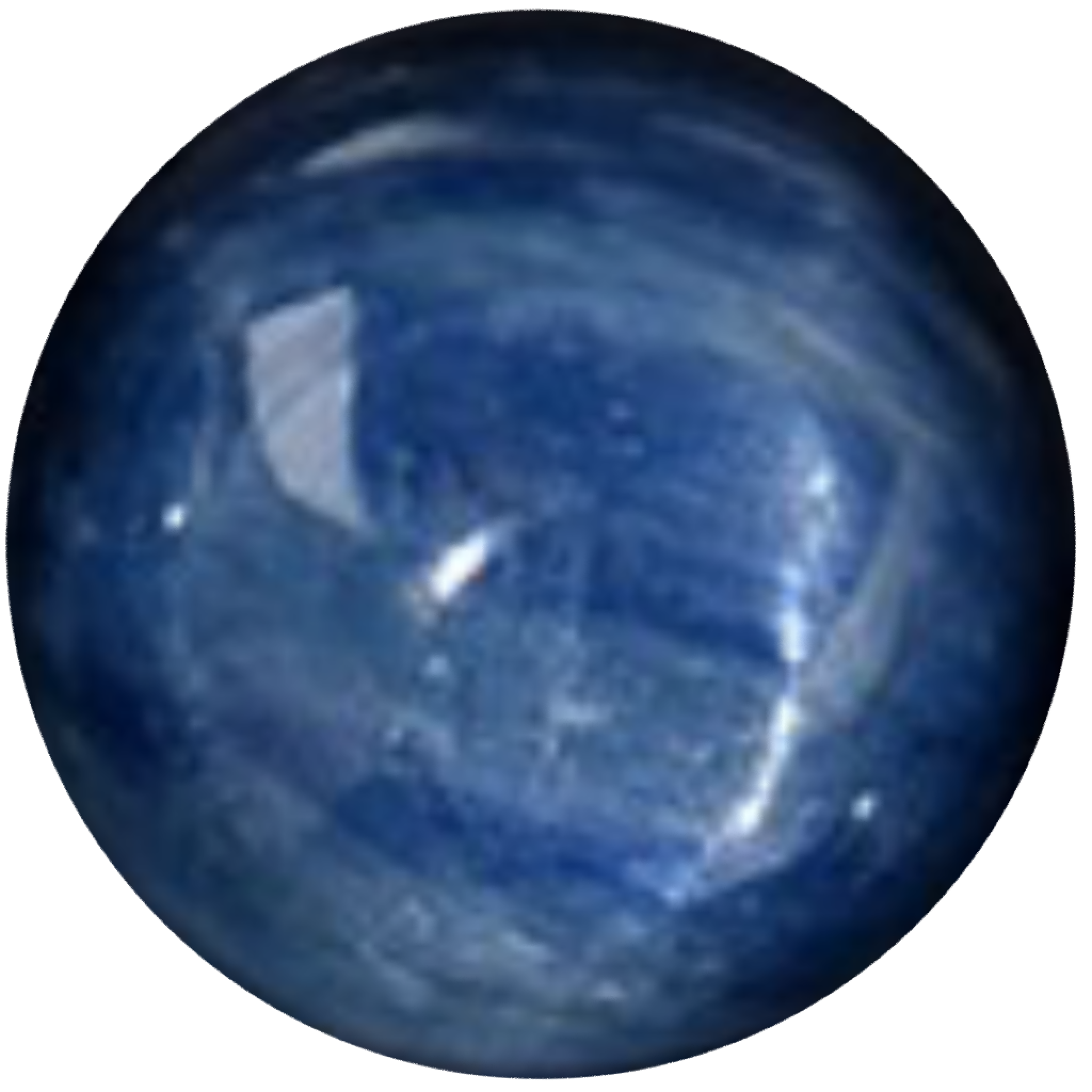 G0128 Natural Cat’s Eye Kyanite Blue Round Beads