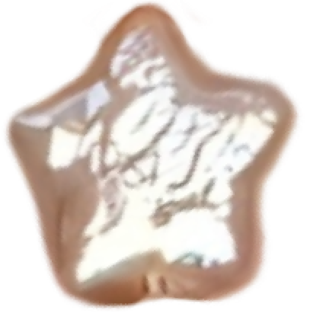 U0902 Pink Pentagram Star Baroque Freshwater Pearl