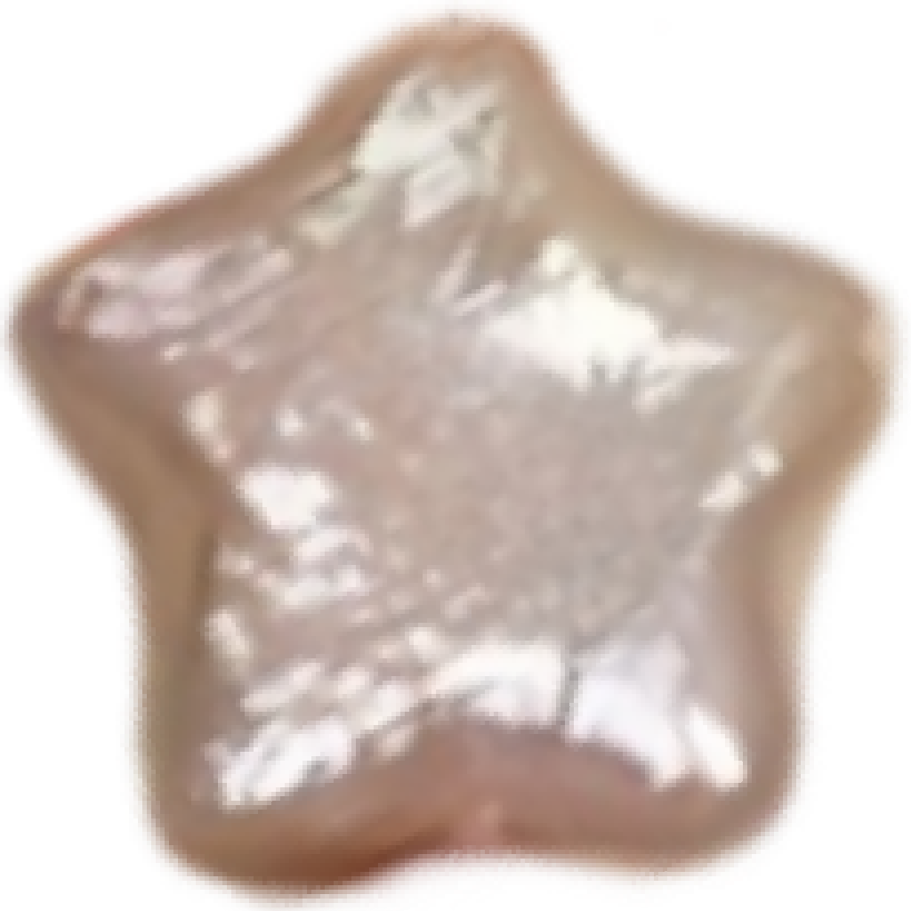 U0902 Pink Pentagram Star Baroque Freshwater Pearl