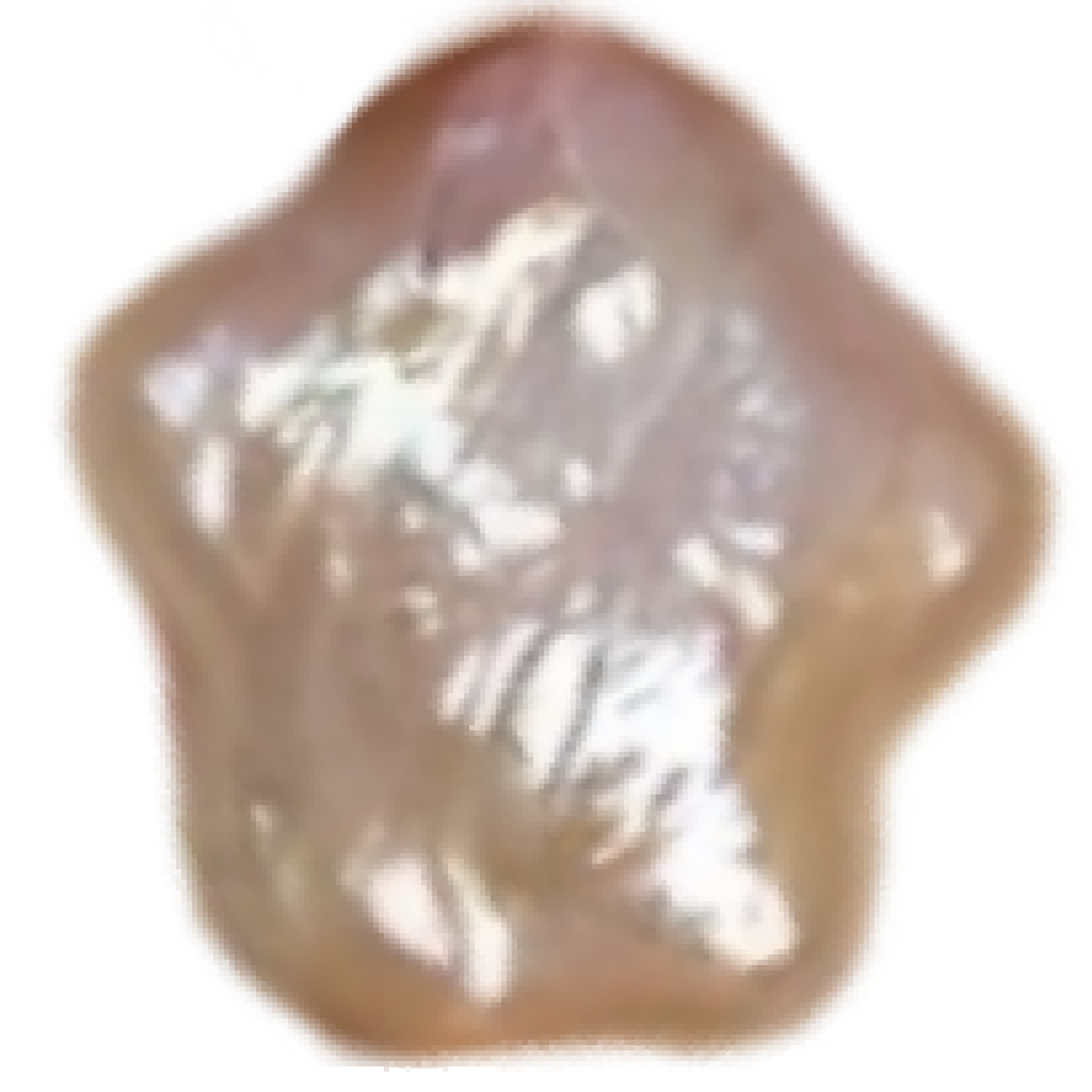 U0902 Pink Pentagram Star Baroque Freshwater Pearl