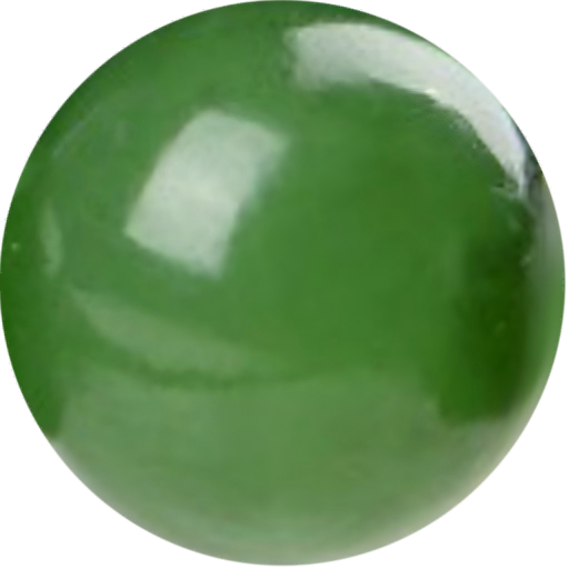 G0124 Natural Nephrite Jade Green Round Beads