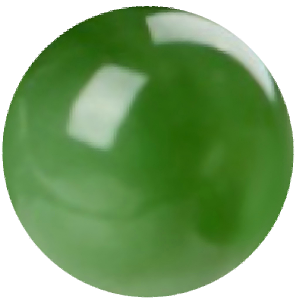 G0124 Natural Nephrite Jade Green Round Beads