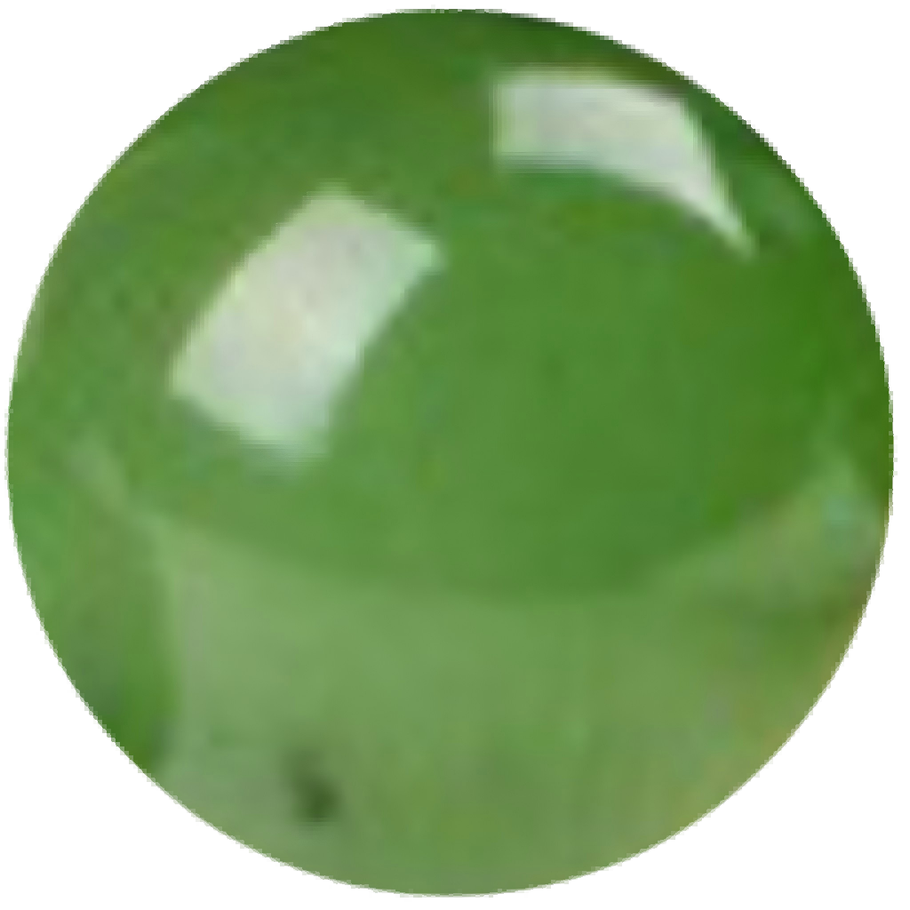 G0124 Natural Nephrite Jade Green Round Beads