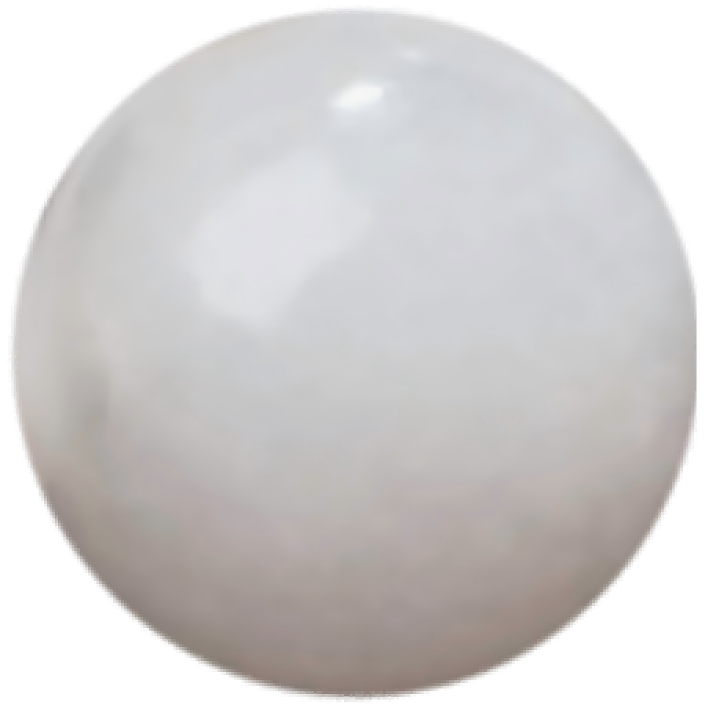 G0123 Natural White Hetian Jade Round Beads