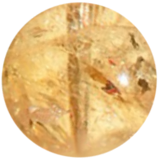 C0112 Natural Yellow Azeztulite Citrine round beads