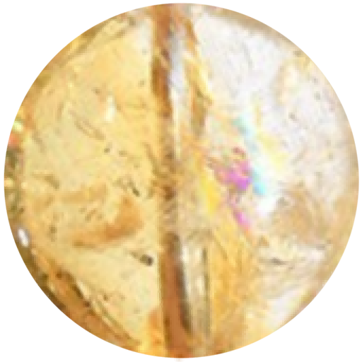 C0112 Natural Yellow Azeztulite Citrine round beads