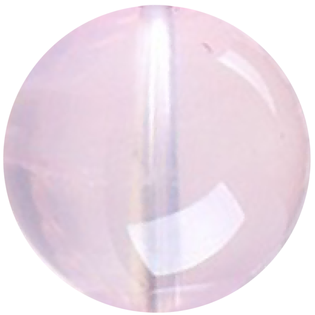 C0113 Natural pink crystal round beads