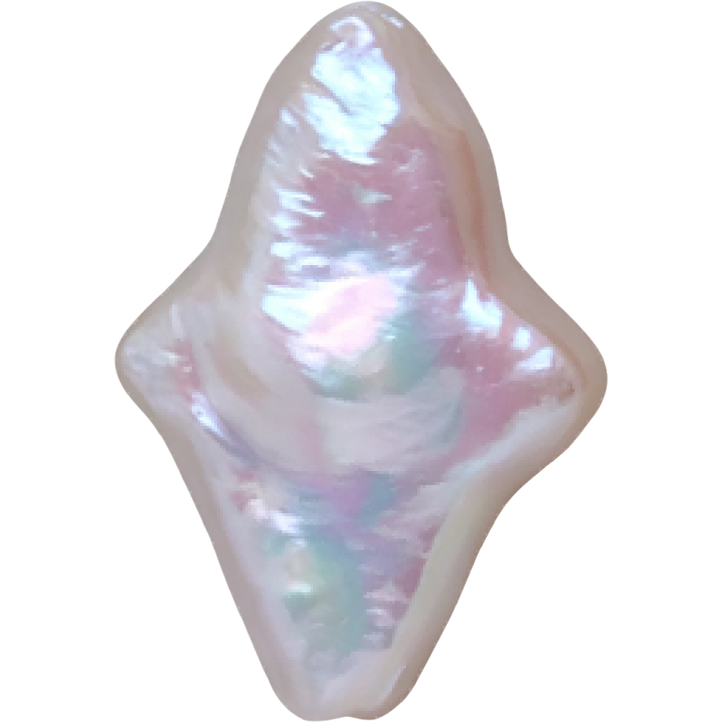 U0401 White Cross Star Freshwater Pearl