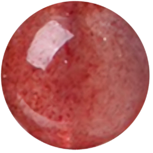 C0118 Crystal red strawberry round beads