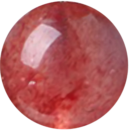 C0118 Crystal red strawberry round beads