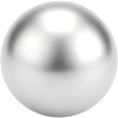 M0701 Silver Round Beads