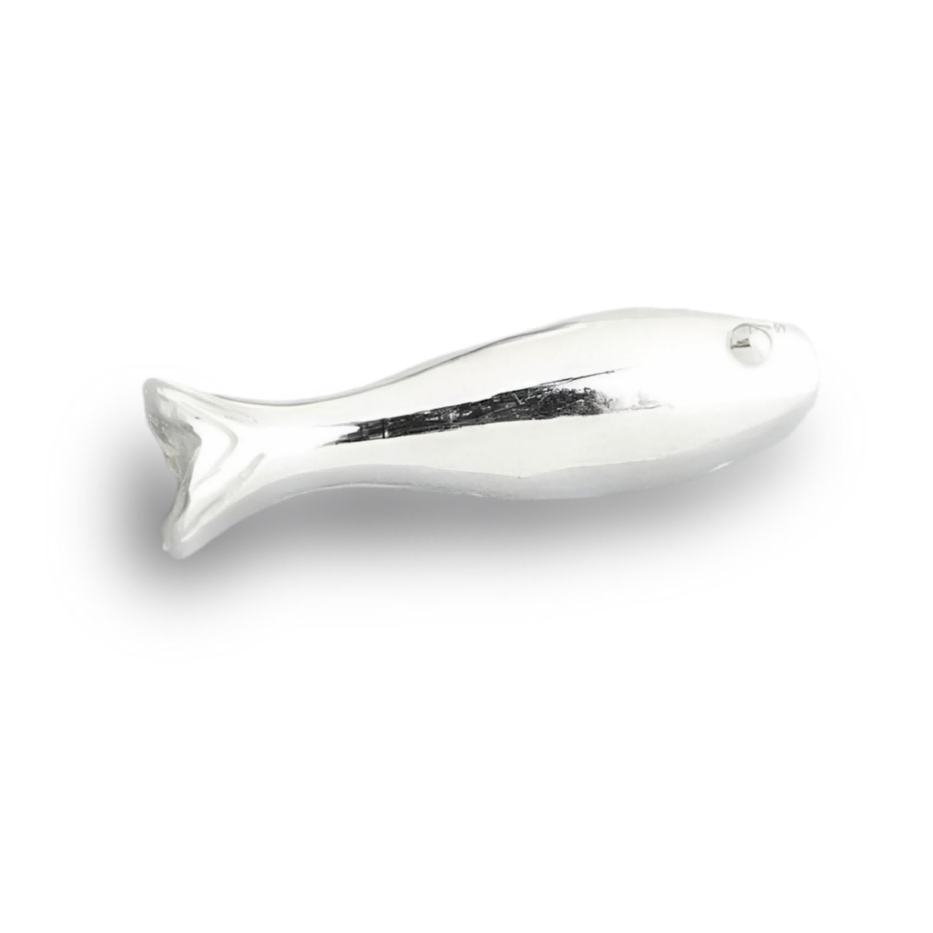 M0101 Silver Silver-Colored Fish Glossy