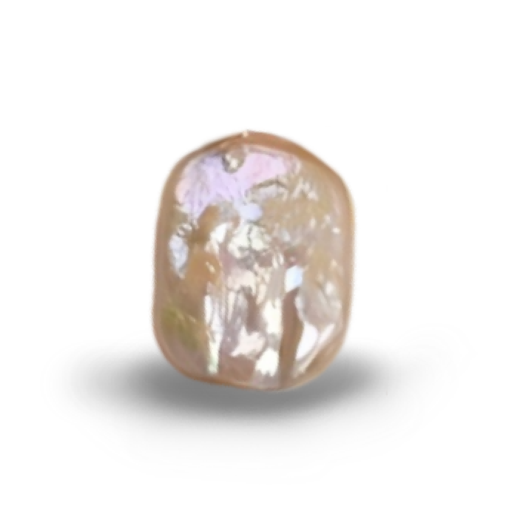 U1102 Pink Baroque Square Freshwater Pearl