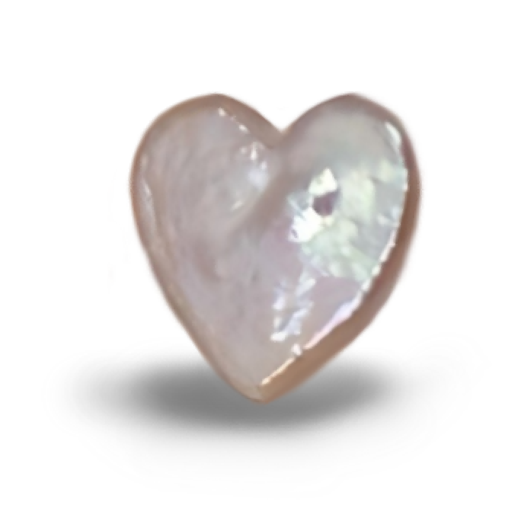 U0701 White Heart Freshwater Pearl