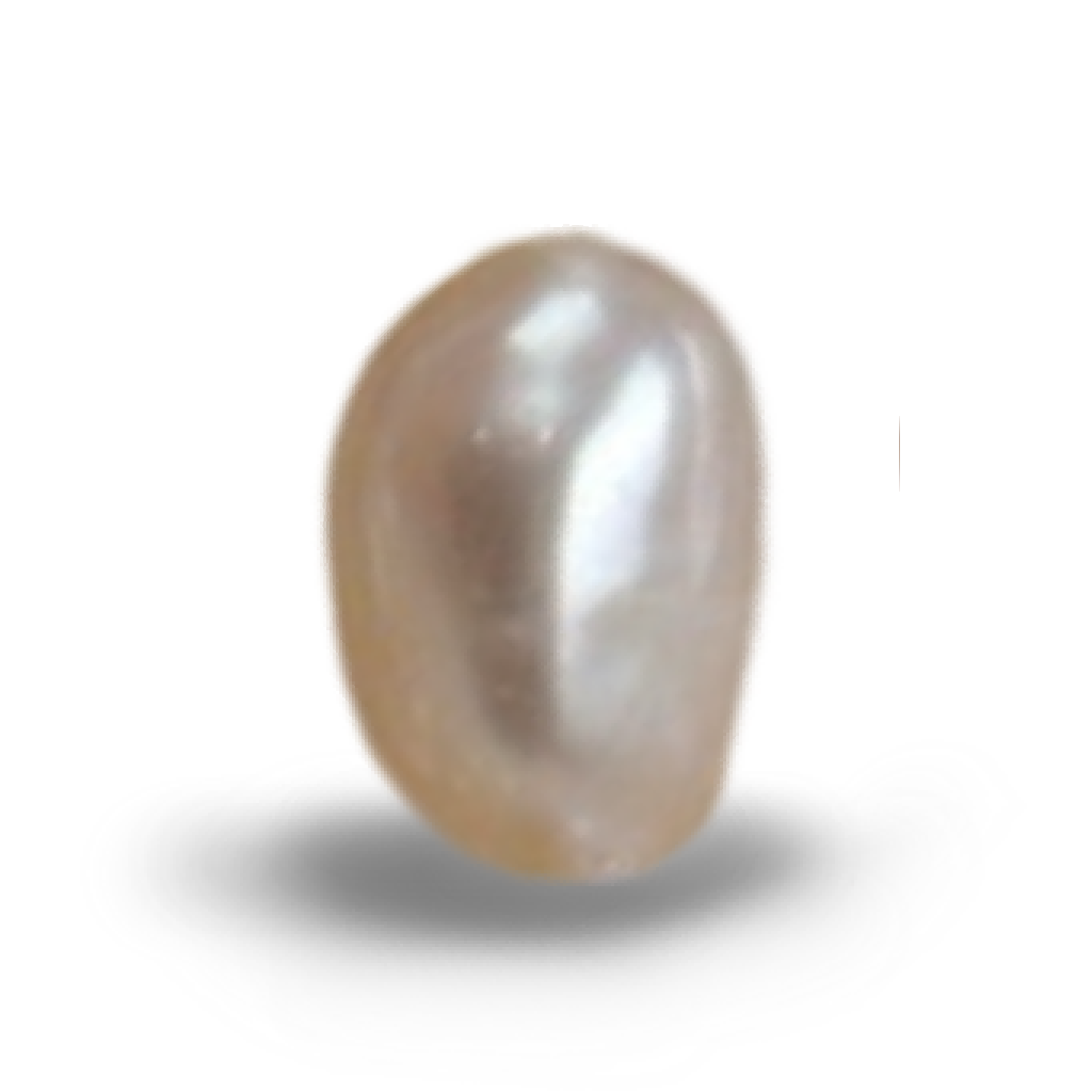 U1301 White Baroque Nugget Freshwater Pearl