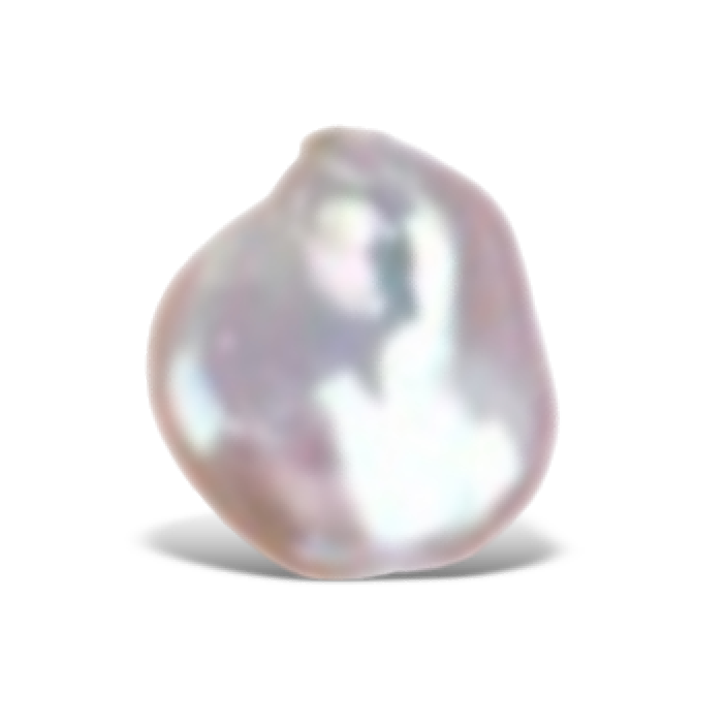 U2001 White Flat Nugget Freshwater Pearl Beads