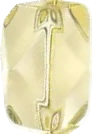 C0205 Lemon Yellow Faceted Oval Quartz