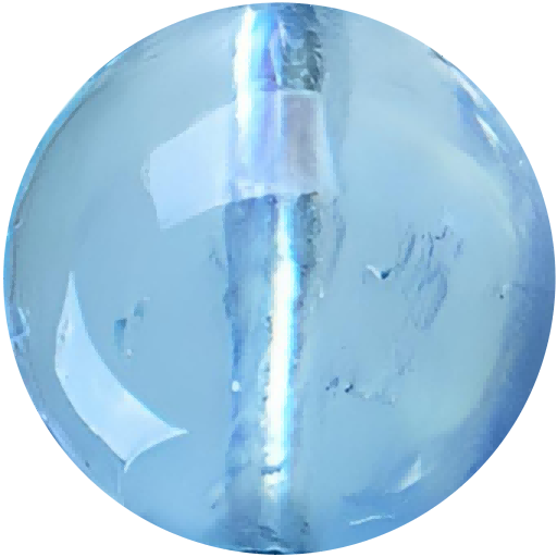 C0604 Sky Blue Round Aquamarine Quartz