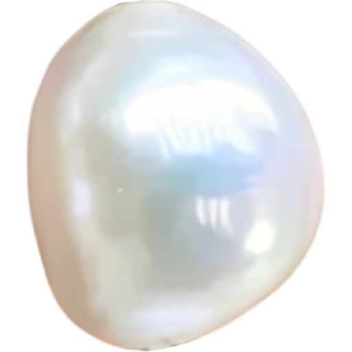 U1301 White Baroque Nugget Freshwater Pearl