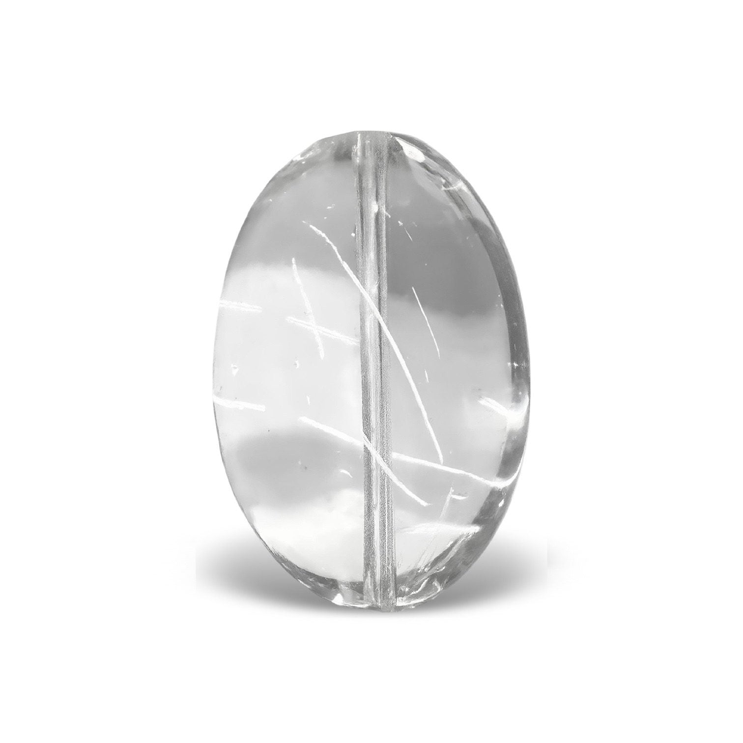 C0108 Translucent White Egg-Shaped Quartz