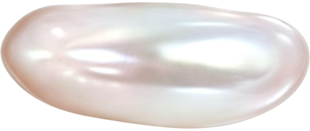U0601 White Stacked-Hole Button Pearl
